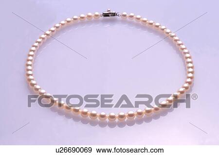 Pearl necklace View Large Photo Image Stock Photo - Pearl necklace. Fotosearch