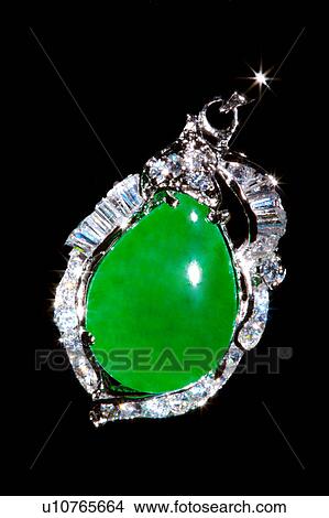 Pendant with jade View Large Photo Image Picture - Pendant with jade. Fotosearch