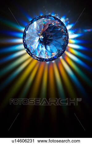 Rainbow light diamond, close-up View Large Photo Image Stock Image - Rainbow light diamond, close-up . Fotosearch