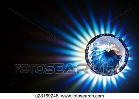 Rainbow light diamond, close-up View Large Photo Image Stock Photograph - Rainbow light diamond, close-up . Fotosearch