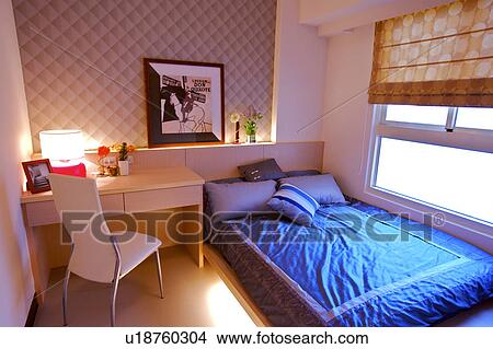 Bedroom in modern home View Large Photo Image Picture - Bedroom in modern home. Fotosearch
