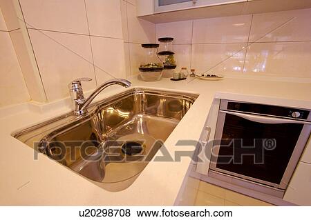 Close-up of a kitchen View Large Photo Image Stock Photo - Close-up of a kitchen. Fotosearch