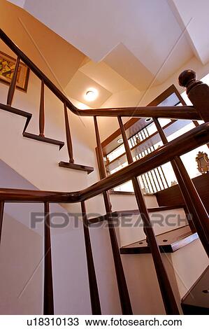 Stock Image - Low angle view of staircase. Fotosearch