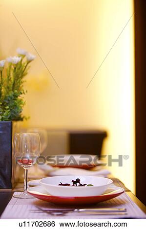Dining table, side view View Large Photo Image Stock Photograph - Dining table, side view. Fotosearch