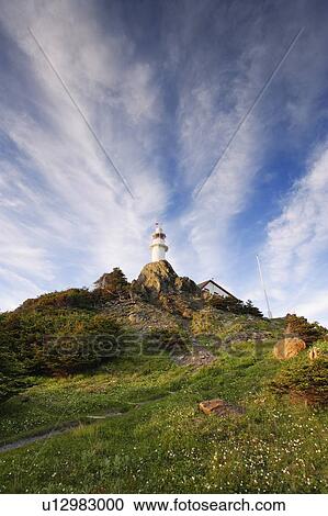 View Lobster Cove Head Lighthouse and sky at sunset, Gros Morne NP, Newfoundland, Canada View Large Photo Image Stock Image - View Lobster Cove Head Lighthouse and sky at sunset, Gros Morne NP, Newfoundland, Canada. Fotosearch