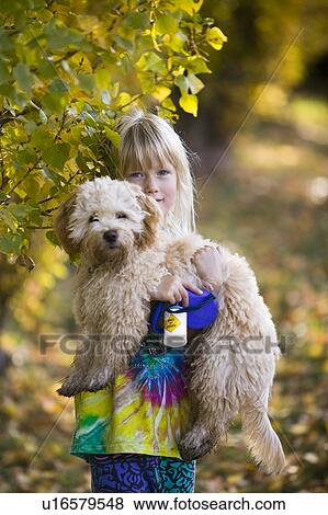 5 year old girl and her dog, Sidney BC Canada View Large Photo Image Stock Photo - 5 year old girl and her dog, Sidney BC Canada. Fotosearch