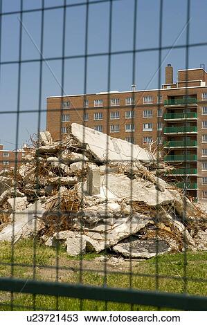 Building demolition; Canada, Ontario, Toronto View Large Photo Image Stock Image - Building demolition; Canada, Ontario, Toronto. Fotosearch