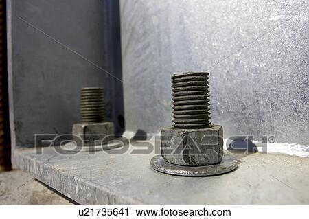 Nut, bolt, and washer attached to steel frame; Canada, Ontario, Hamilton (Composting Facility) View Large Photo Image Stock Image - Nut, bolt, and washer attached to steel frame; Canada, Ontario, Hamilton (Composting Facility). Fotosearch