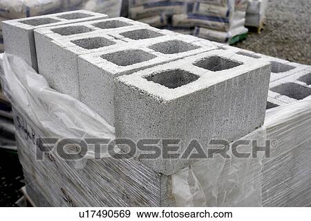 Pile of cinder blocks; Canada, Ontario, Hamilton (Composting Facility) View Large Photo Image Stock Photo - Pile of cinder blocks; Canada, Ontario, Hamilton (Composting Facility). Fotosearch