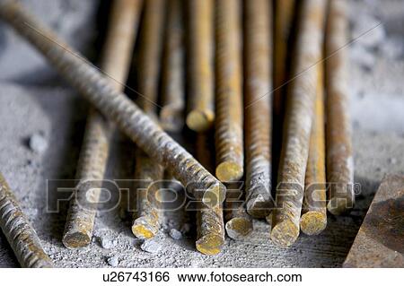 Pile of rebar; Canada, Ontario, Hamilton (Composting Facility) View Large Photo Image Stock Photograph - Pile of rebar; Canada, Ontario, Hamilton (Composting Facility). Fotosearch