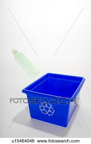 Blue Box recycling. View Large Photo Image Stock Photograph - Blue Box recycling.. Fotosearch