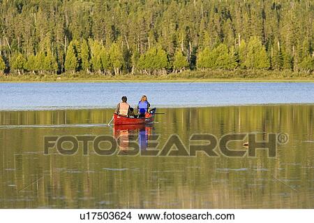 View of canoe at Lac de la Tête, Quebec View Large Photo Image Picture - View of canoe at Lac de la Tête, Quebec. Fotosearch