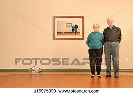 Stock Image - Senior Couple, Regina, Saskatchewan. Fotosearch