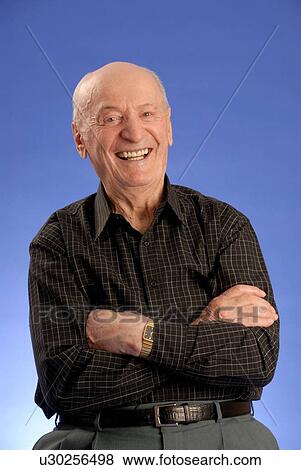 Stock Photo - Senior Male Head Shot; Canada, Saskatchewan, Regina. Fotosearch