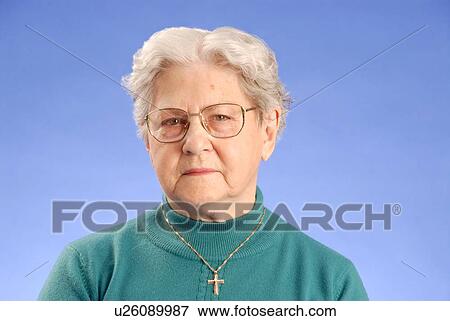 Stock Photo - Senior Woman; Canada, Saskatchewan, Regina. Fotosearch
