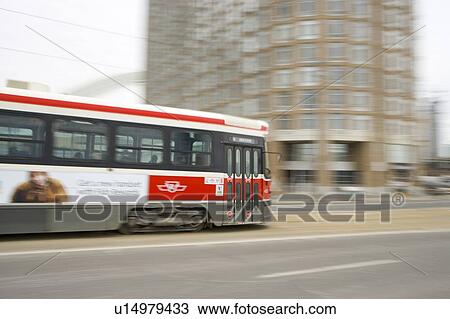 Electric Streetcar, Toronto Transit System, no carbon emissions; Canada, Ontario, Toronto View Large Photo Image Stock Image - Electric Streetcar, Toronto Transit System, no carbon emissions; Canada, Ontario, Toronto. Fotosearch