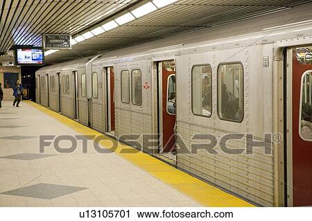 Electric Subway cars in station, Toronto Transit; Canada, Ontario, Toronto View Large Photo Image Stock Image - Electric Subway cars in station, Toronto Transit; Canada, Ontario, Toronto. Fotosearch