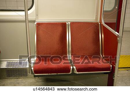 Interior of subway car View Large Photo Image Stock Image - Interior of subway car. Fotosearch
