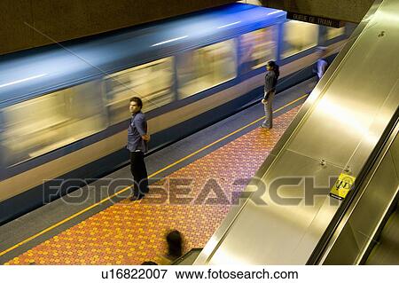 Stock Photo - Lionel Groulx subway station, Montreal. Fotosearch