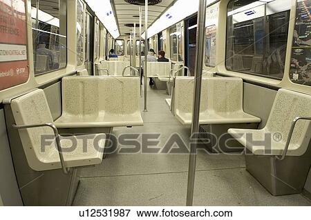 Stock Photo - Montreal subway car. Fotosearch