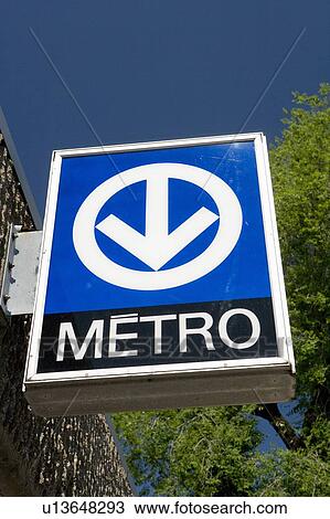 Montreal subway sign View Large Photo Image Stock Image - Montreal subway sign. Fotosearch