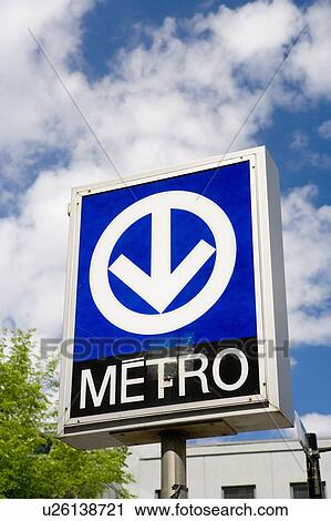 Montreal subway sign View Large Photo Image Stock Image - Montreal subway sign. Fotosearch