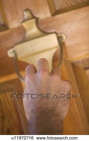 Stock Photograph - Door knocker, West Vancouver, B. C.. Fotosearch