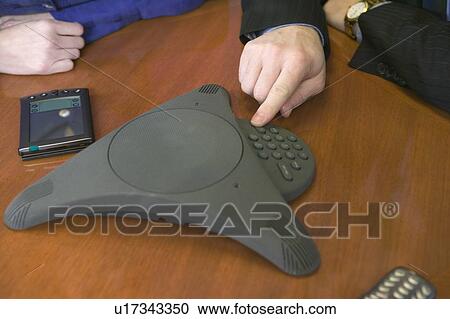 Office conference phone, B. C. View Large Photo Image Stock Image - Office conference phone, B. C.. Fotosearch