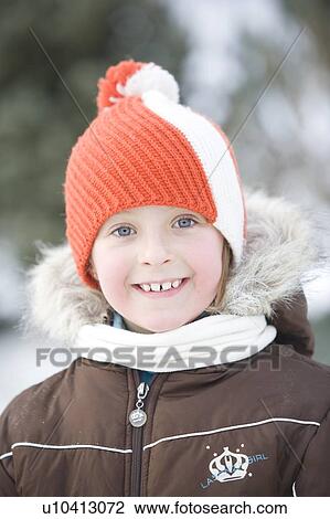 Portrait of 9 year old girl with winter hat, Winnipeg, Canada View Large Photo Image Stock Image - Portrait of 9 year old girl with winter hat, Winnipeg, Canada. Fotosearch