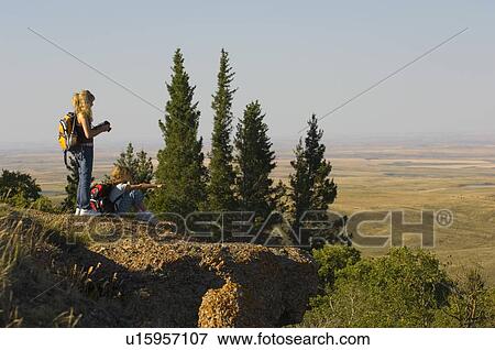 Young Sisters (13 and 10) view panoramic view, Saskatchewan View Large Photo Image Stock Photo - Young Sisters (13 and 10) view panoramic view, Saskatchewan. Fotosearch