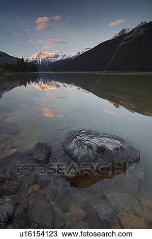 Mount Kitchener reflected in pond near the Beauty Creek Hostel, Jasper National Park, Alberta, Canada View Large Photo Image Stock Image - Mount Kitchener reflected in pond near the Beauty Creek Hostel, Jasper National Park, Alberta, Canada. Fotosearch