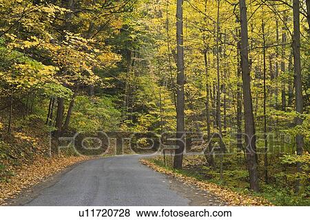Stock Photo - Sulphur Spring Drive - Twelve Mile Creek - Pelham, Ontario, Canada. Fotosearch