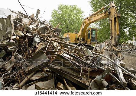 Picture - Demolition, Montreal, Quebec. Fotosearch