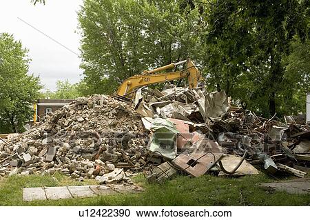 Stock Image - Demolition, Montreal, Quebec. Fotosearch