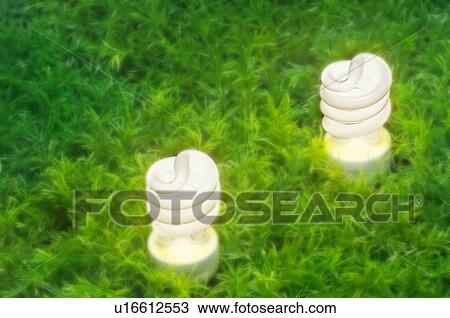 Energy-saving light bulbs. View Large Photo Image Stock Image - Energy-saving light bulbs.. Fotosearch