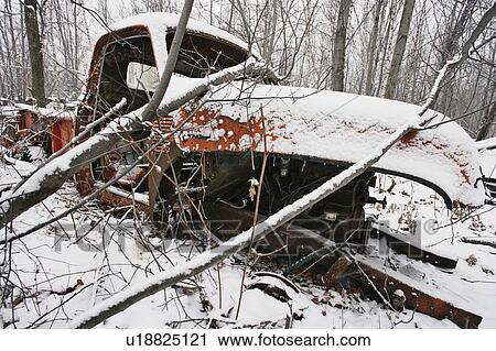 View of truck in junkyard. Montérégie region, Quebec View Large Photo Image Stock Image - View of truck in junkyard. Montérégie region, Quebec. Fotosearch