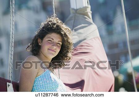 14 Year Old Girl On a Sailboat. Victoria, BC. View Large Photo Image Stock Photograph - 14 Year Old Girl On a Sailboat. Victoria, BC.. Fotosearch