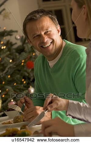 Eating Christmas Roast View Large Photo Image Stock Image - Eating Christmas Roast. Fotosearch