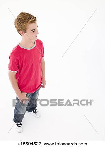 Teenage boy smiling View Large Photo Image Stock Image - Teenage boy smiling. Fotosearch