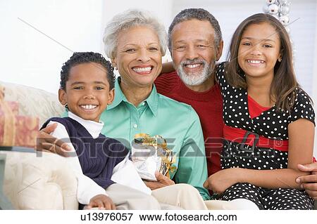 Children With Grandparents At Christmas View Large Photo Image Stock Photo - Children With Grandparents At Christmas. Fotosearch