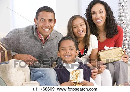 Family Portrait At Christmas View Large Photo Image Stock Photo - Family Portrait At Christmas. Fotosearch