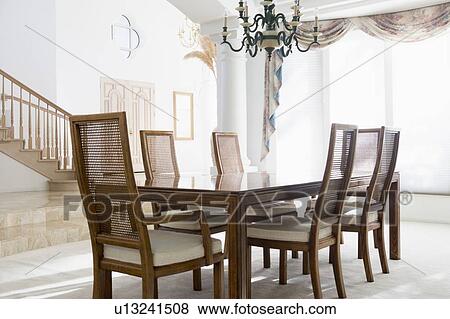 Stock Photo - Empty dining room. Fotosearch