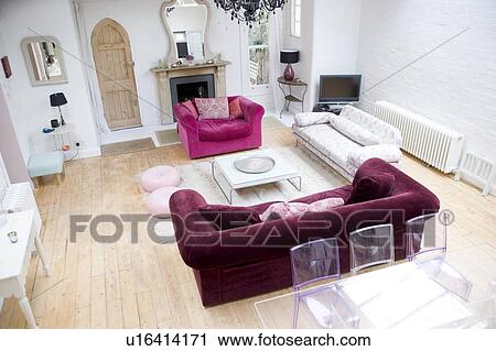 Empty living room View Large Photo Image Stock Image - Empty living room. Fotosearch
