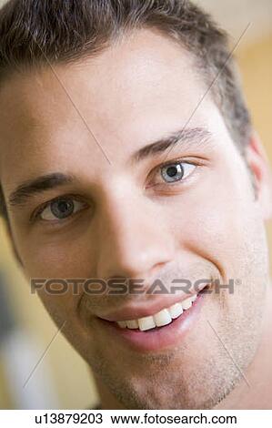 Head shot of man smiling View Large Photo Image Stock Image - Head shot of man smiling. Fotosearch