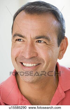 Head shot of man smiling View Large Photo Image Stock Image - Head shot of man smiling. Fotosearch