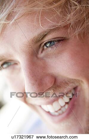 Head shot of man smiling View Large Photo Image Stock Photo - Head shot of man smiling. Fotosearch