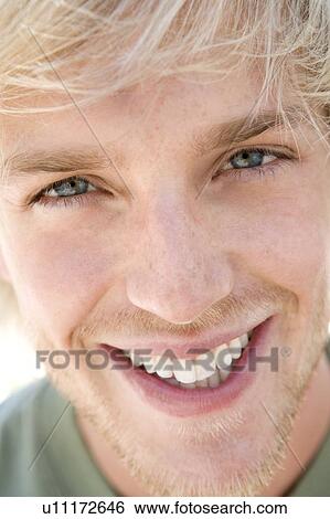 Head shot of man smiling View Large Photo Image Stock Photograph - Head shot of man smiling. Fotosearch