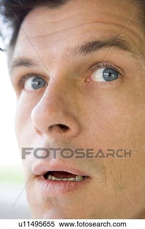 Head shot of worried man View Large Photo Image Stock Photography - Head shot of worried man. Fotosearch