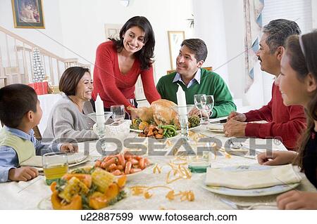 Family All Together At Christmas Dinner View Large Photo Image Stock Photo - Family All Together At Christmas Dinner. Fotosearch