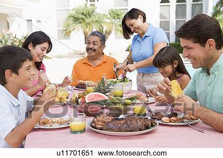 Family Enjoying A Barbeque View Large Photo Image Stock Image - Family Enjoying A Barbeque. Fotosearch